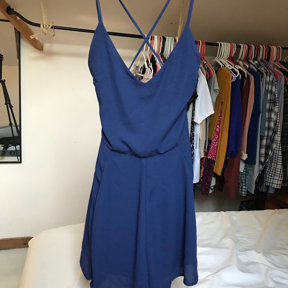 Express - navy blue romper